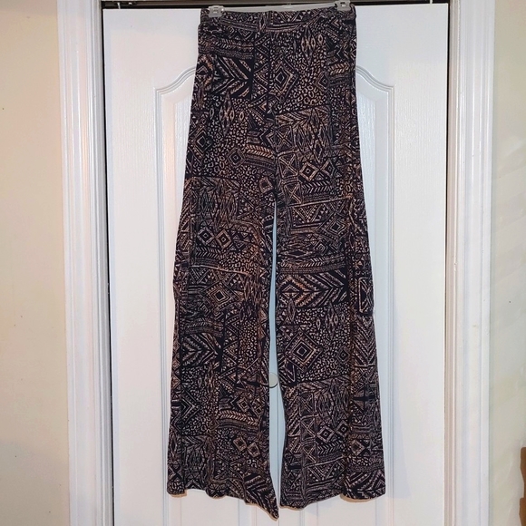 INC International Company S/P Wide Leg Stylish Palazzo Pants Elastic Waistband - Picture 1 of 8